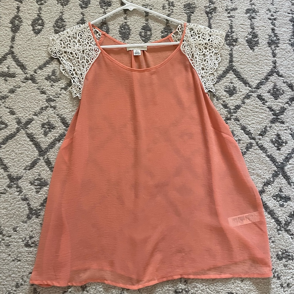 Forever 21 - pink sheer top